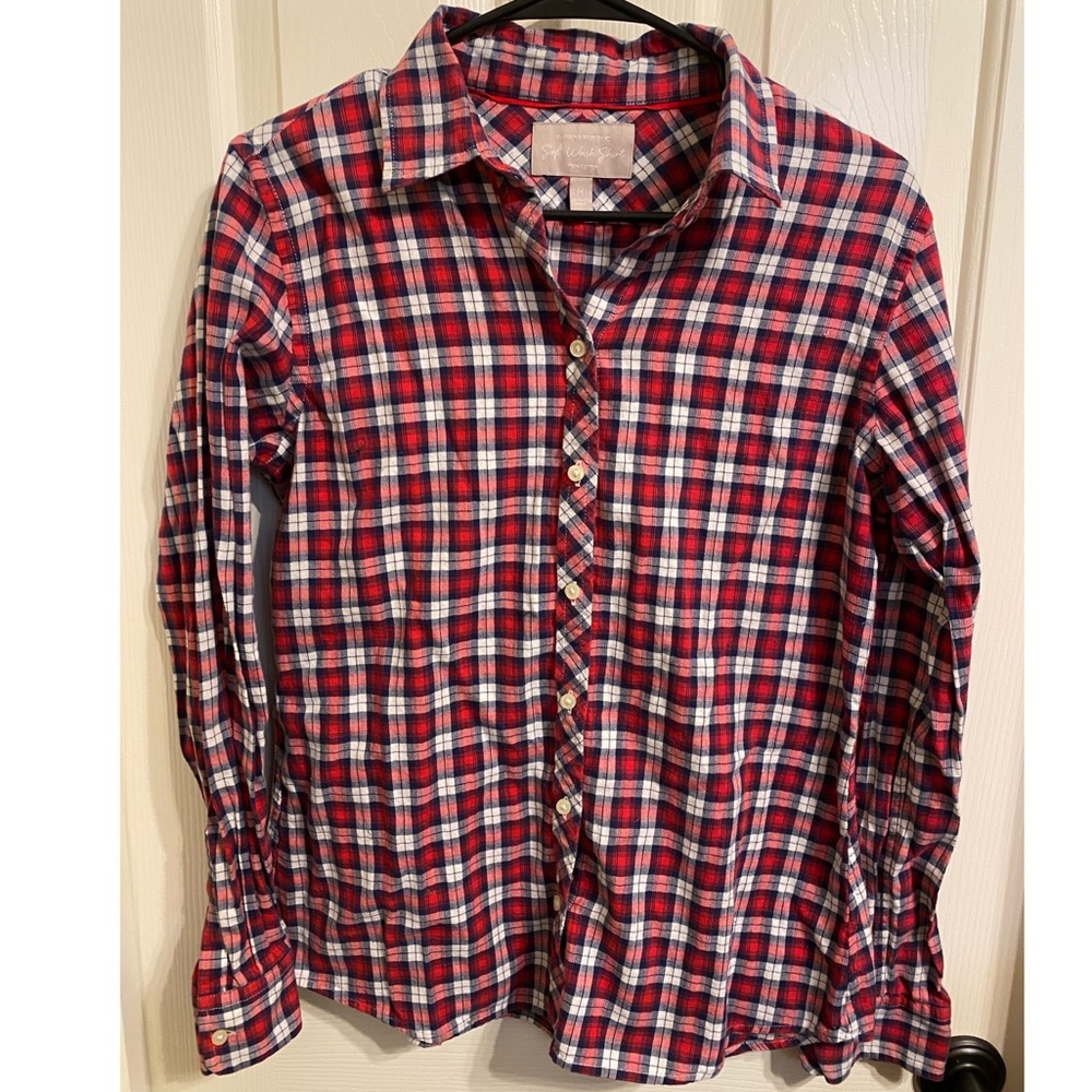 Banana Republic Plaid Button Up Size Medium